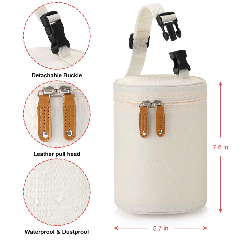 Accmor breastmilk cooler bag large capacity fits two 8oz bottles.