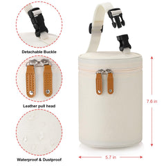 Accmor breastmilk cooler bag large capacity fits two 8oz bottles.