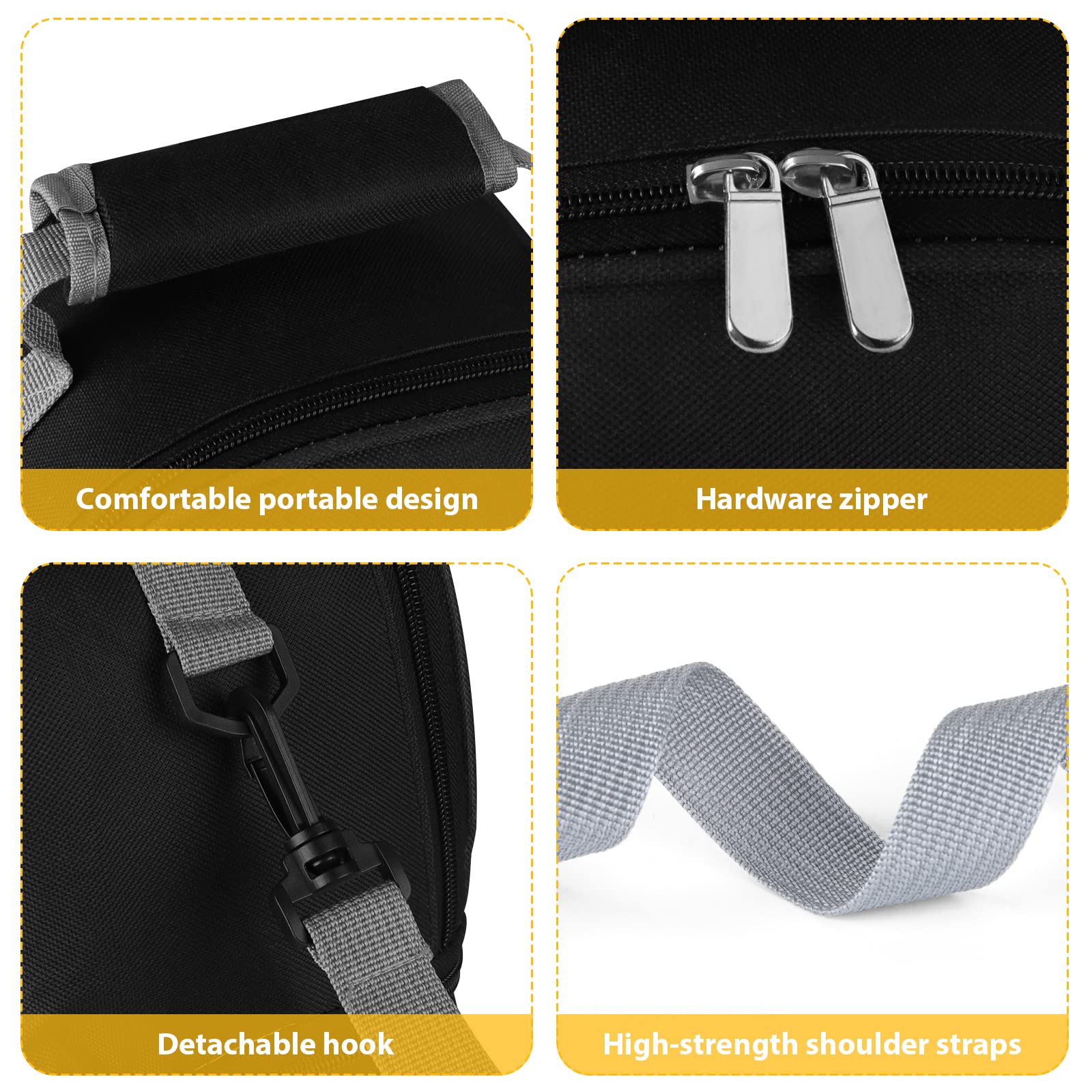 Accmor shoulder-strap convertible design frees hands during errands.