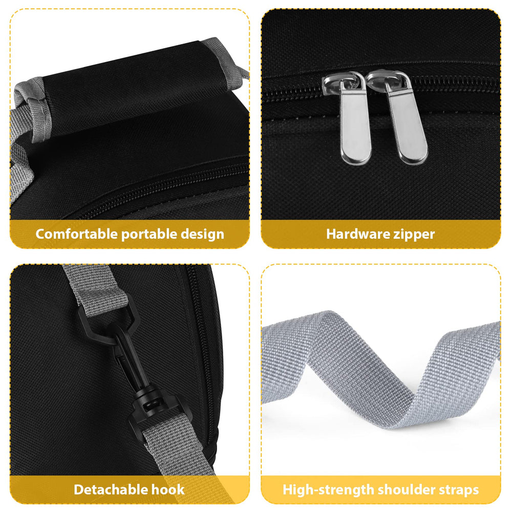 Accmor shoulder-strap convertible design frees hands during errands.