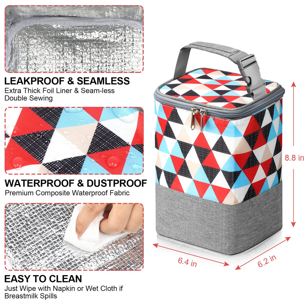 Accmor Breastmilk Cooler Bag features water-resistant fabric for daily use.