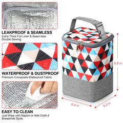Accmor Breastmilk Cooler Bag features water-resistant fabric for daily use.