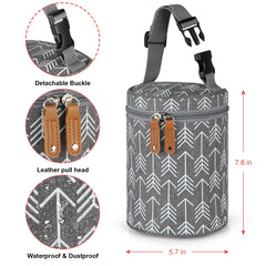 Accmor bag waterproof fabric closeup shows durability and easy wipe-clean maintenance.