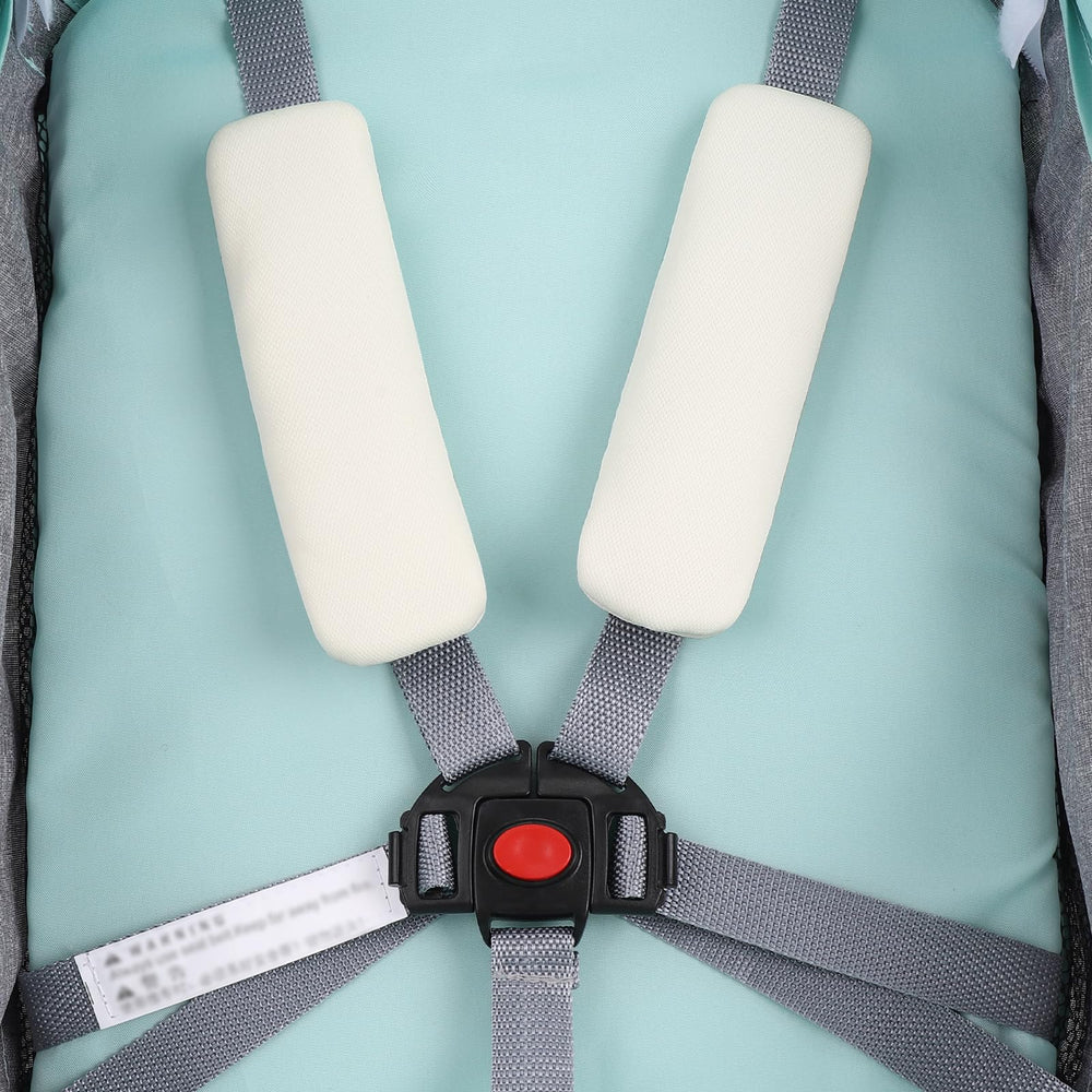 Accmor pad on infant carrier cushions contact for comfort.