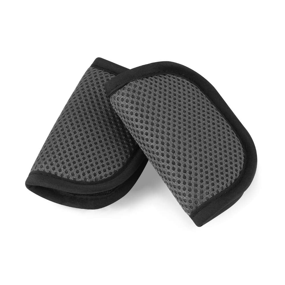 Accmor car seat strap pad with soft grid fabric for gentle baby comfort on rides.