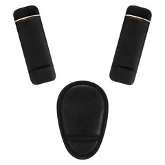 Accmor car seat strap pads with soft PU leather shoulder pad for baby comfort on trips.