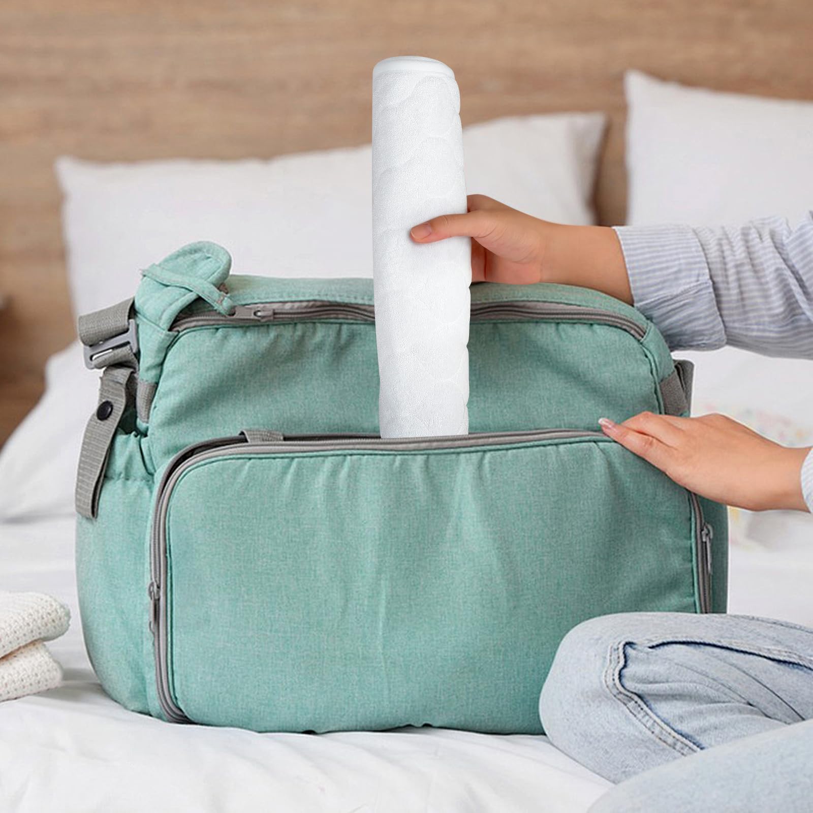 Accmor changing pad liner baby-safe surface for comfortable diaper changes.