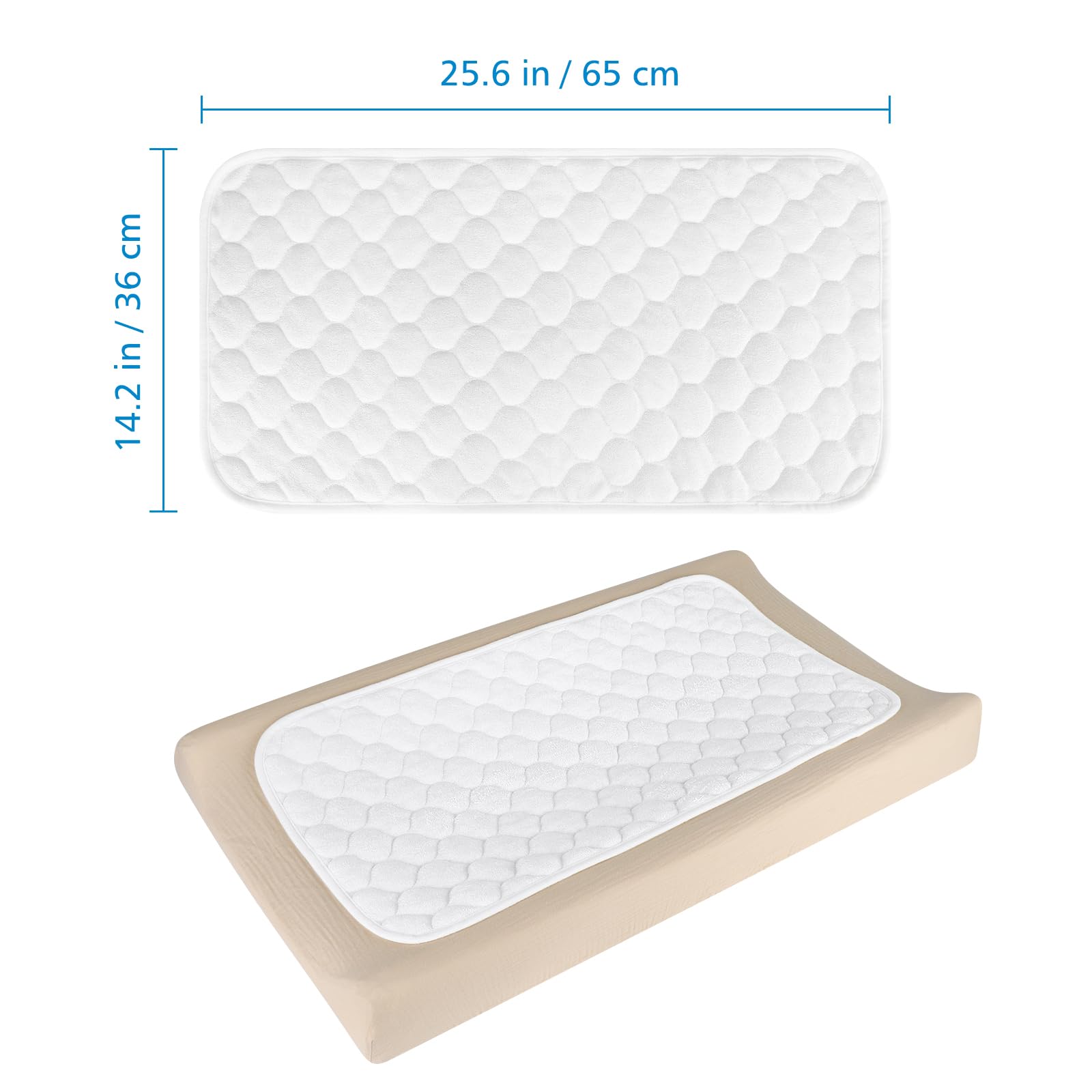Accmor changing pad liner pack of 3 for home and travel.