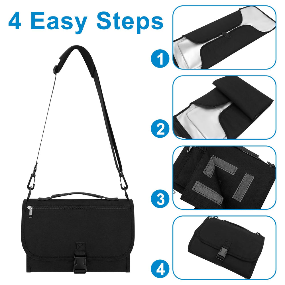 Accmor changing pad attaches to stroller for hands-free diaper changes