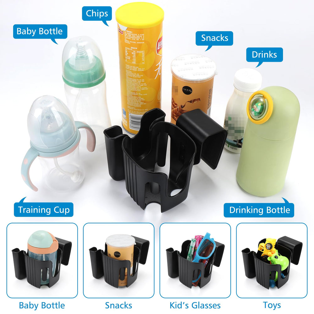 Accmor child cup holder in-car use keeps essentials handy during trips.