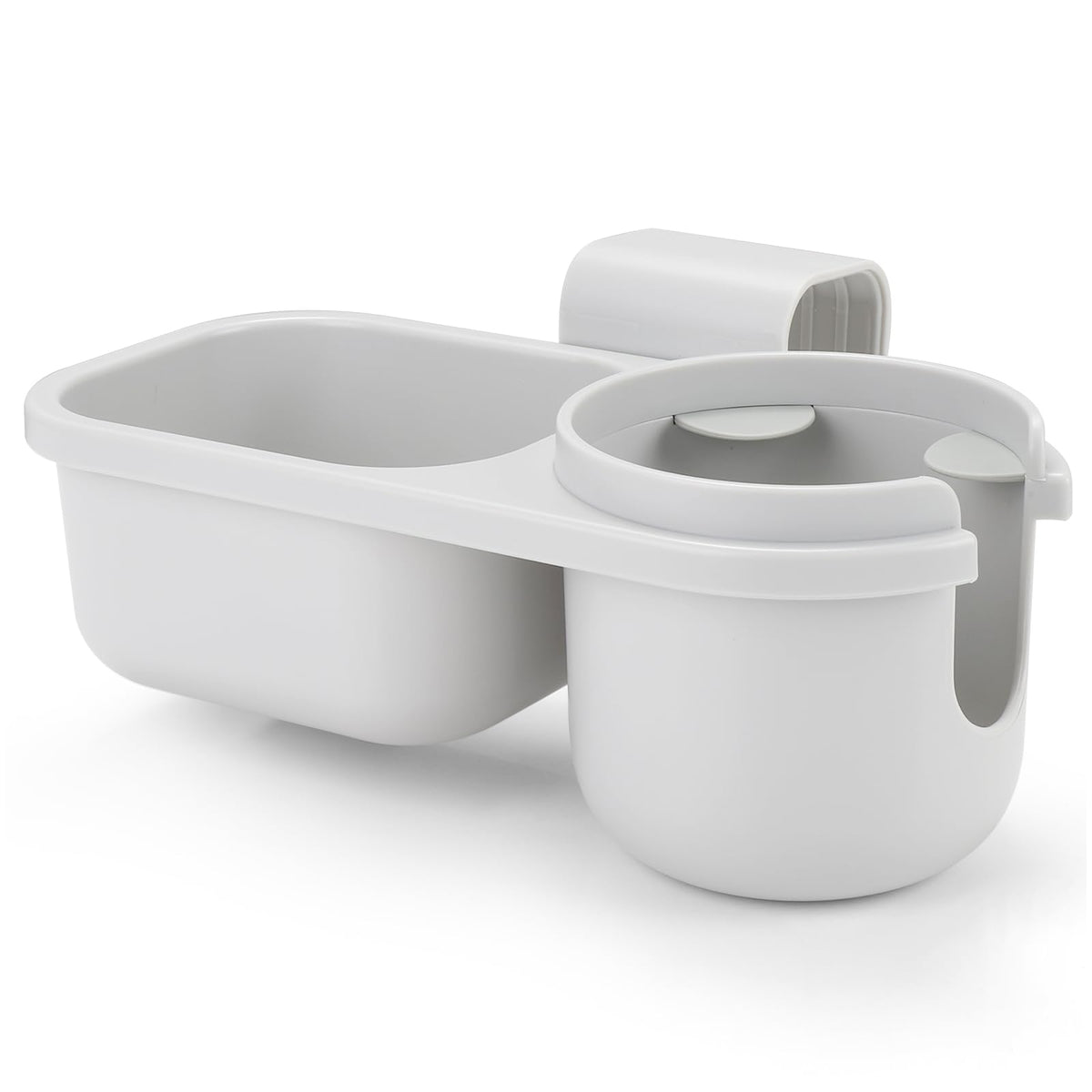 Accmor child cup holder snack tray on car seat for quick access during trips.