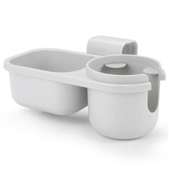 Accmor child cup holder snack tray on car seat for quick access during trips.