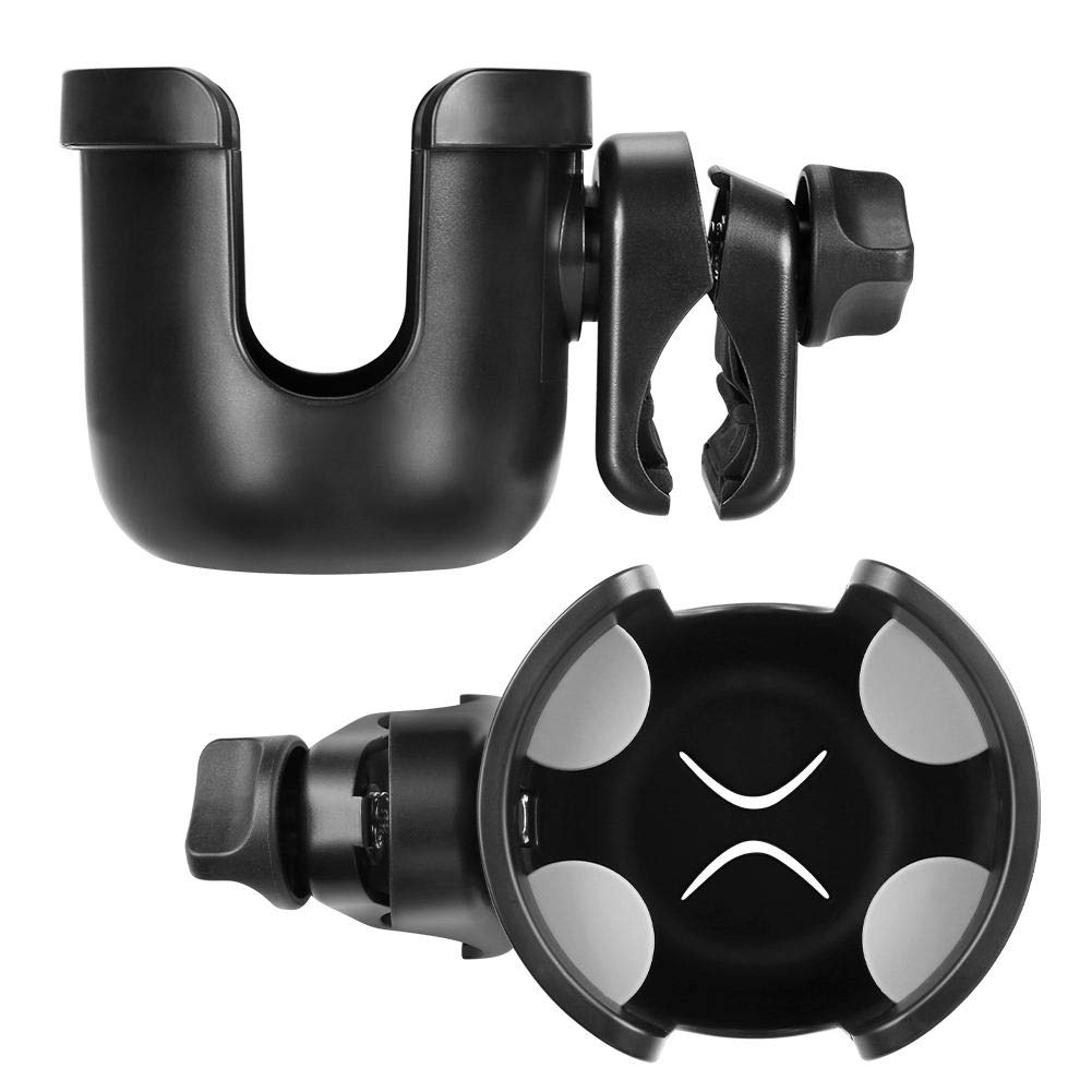 Accmor cup holder 360-degree swivel enables easy reach from any angle during travel.