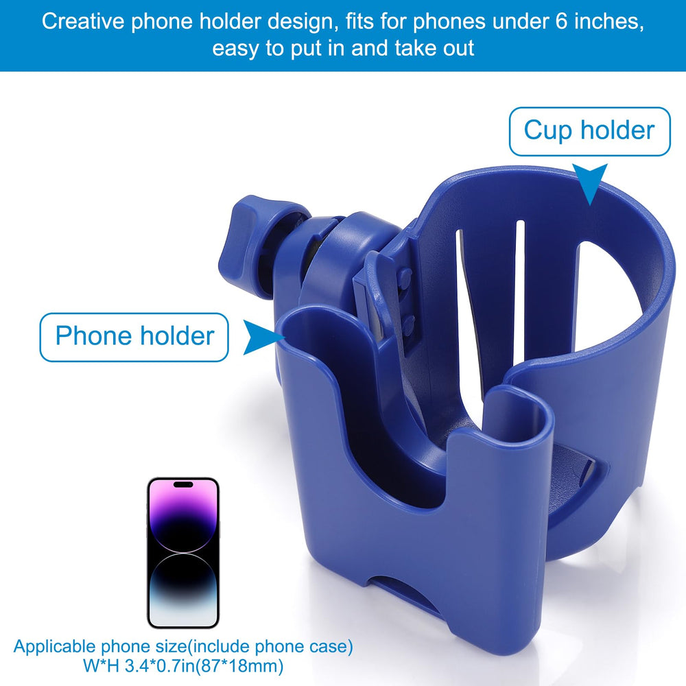 Accmor anti-slip cup clip keeps bottles steady on bumpy sidewalks.