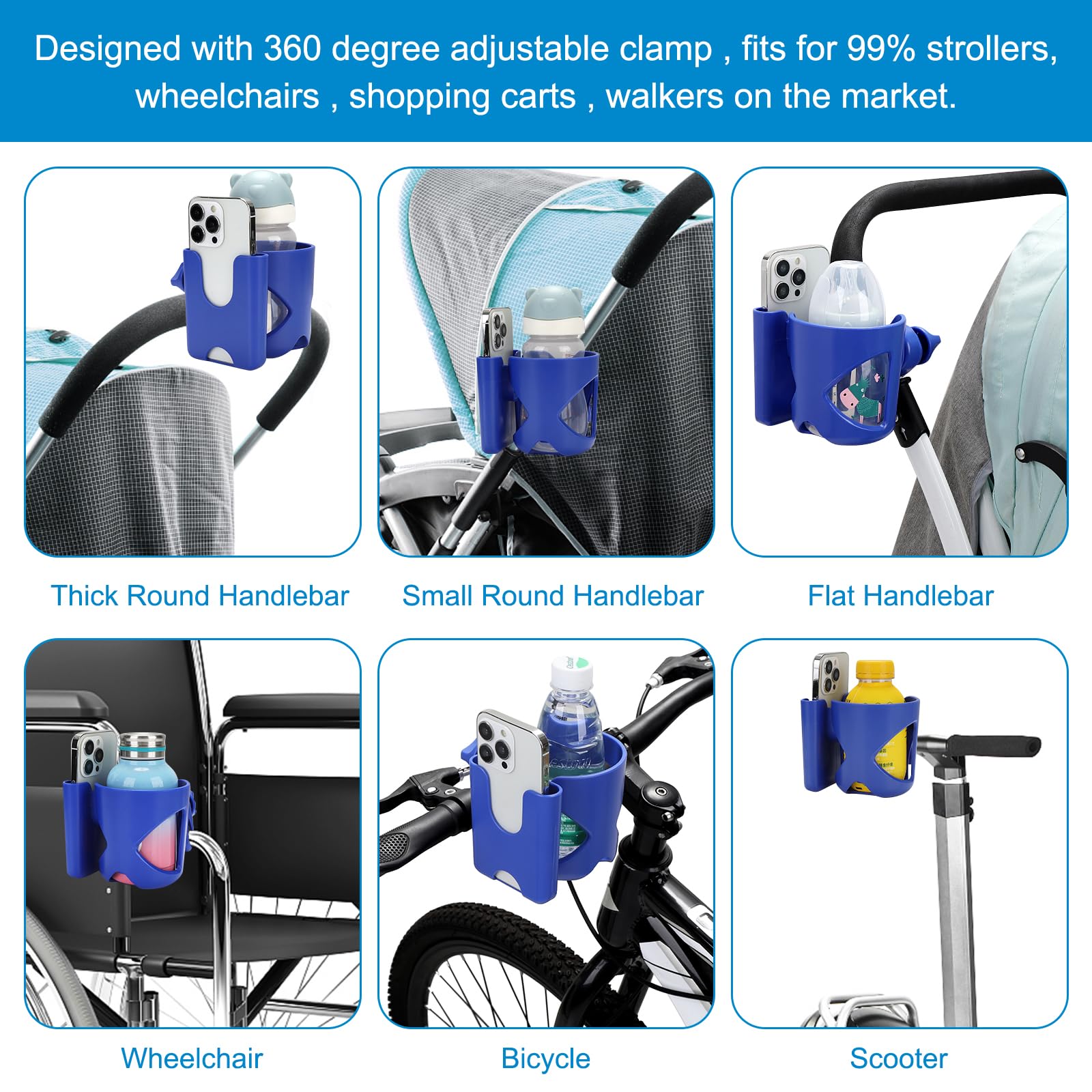Accmor clamp installs in seconds without tools.