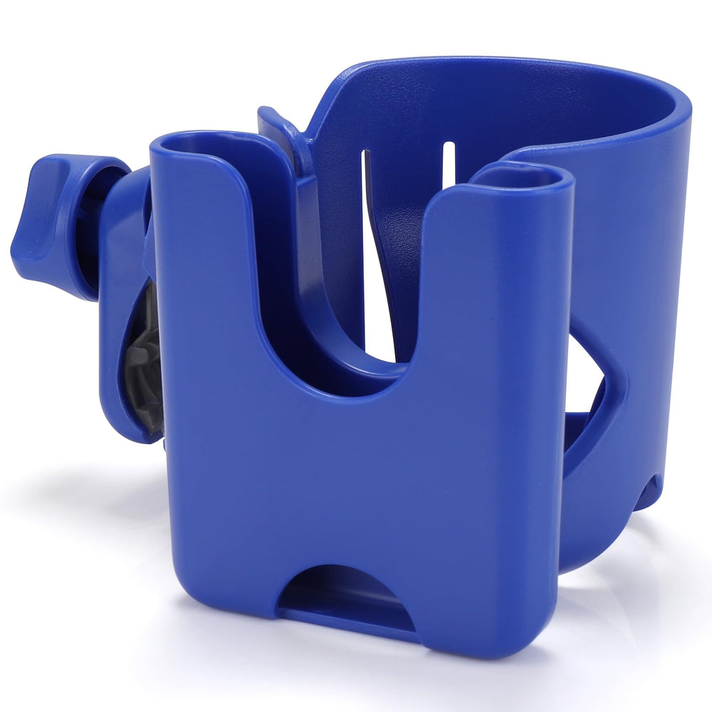 Accmor cup holder on stroller clip showing secure grip for cups on the go.