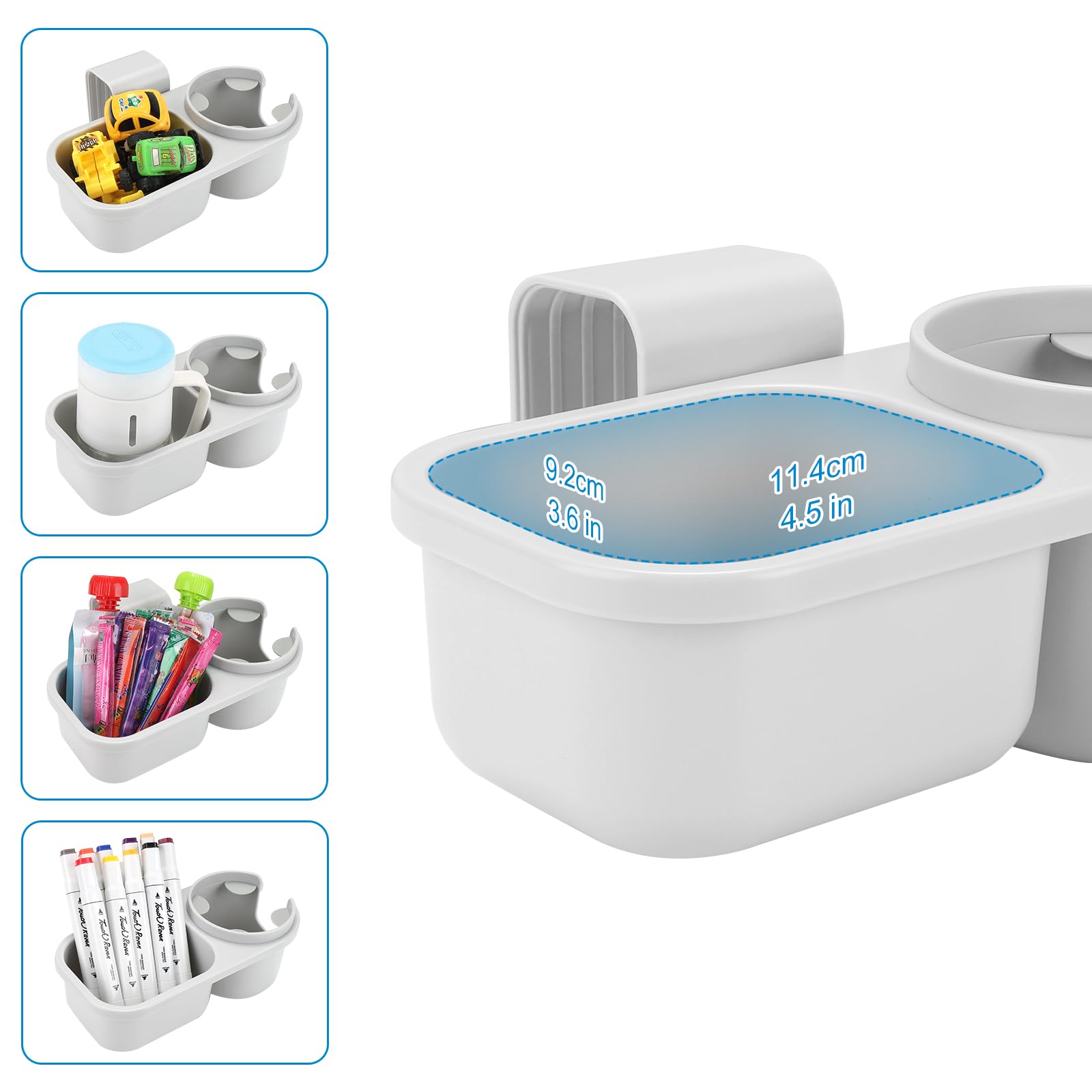 Accmor cup holder versatile use on crib or office chair for extra cup space.