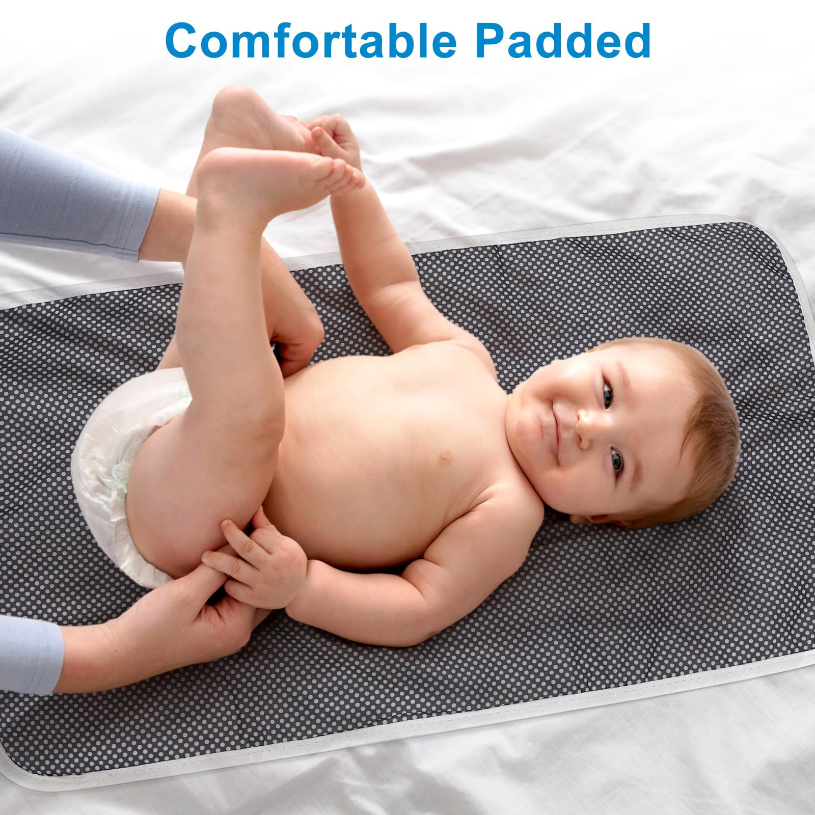 Accmor changing pad measures 24 by 14 inches for growing babies.