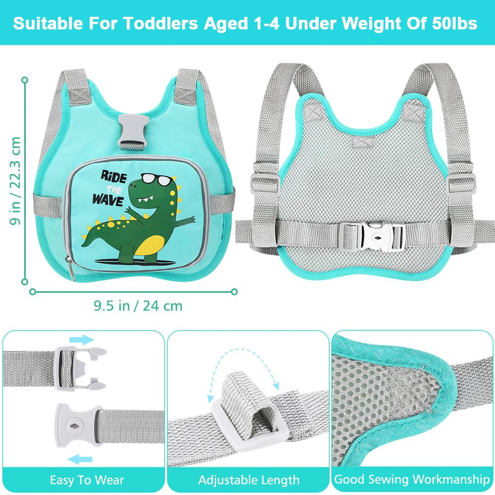 Accmor dinosaur harness adjustable shoulder straps for growing kids.