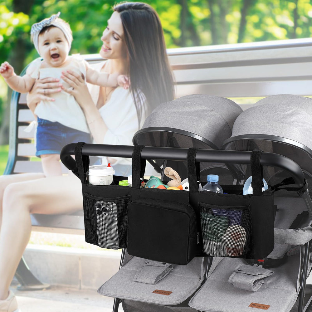 Six fixed straps and non-slip sides reduce bouncing during bumpy rides.
