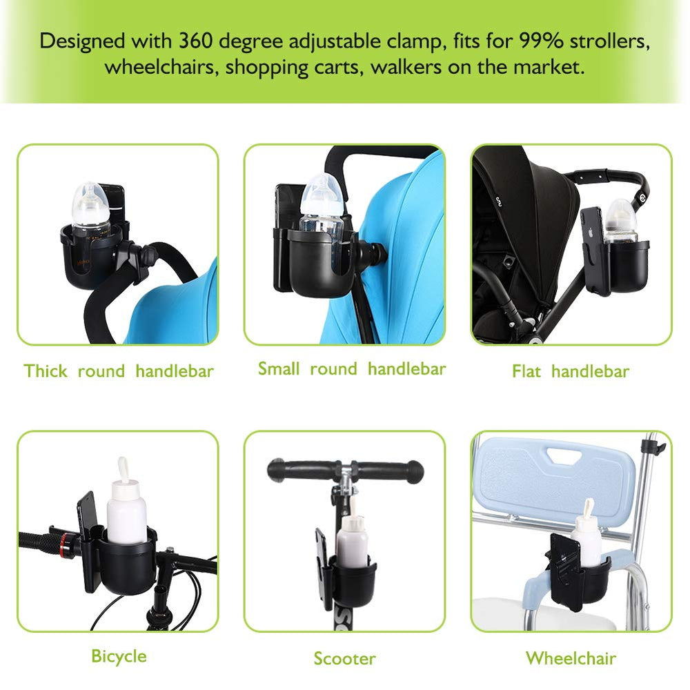 Accmor cup holder supports drinks and phone access during on-the-go activities
