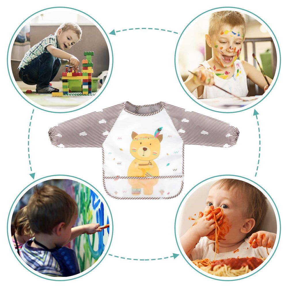 Accmor easy-clean wipe-down bib suitable for busy caregivers.