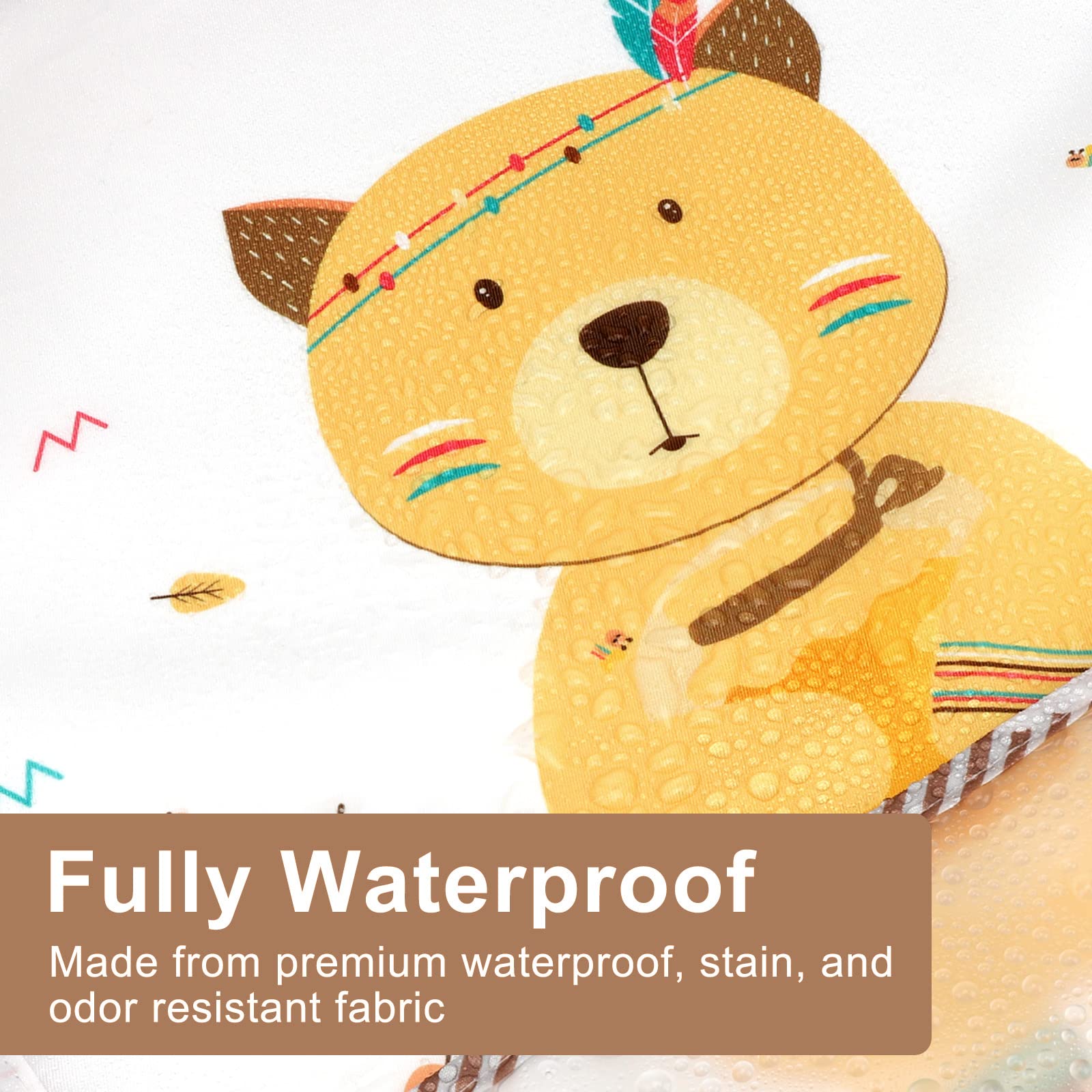 Accmor elastic cuffs and hook-and-loop neck provide easy, snug wear.