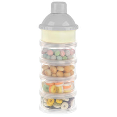 Accmor Formula Dispenser highlights five-layer capacity for pre-measured portions.