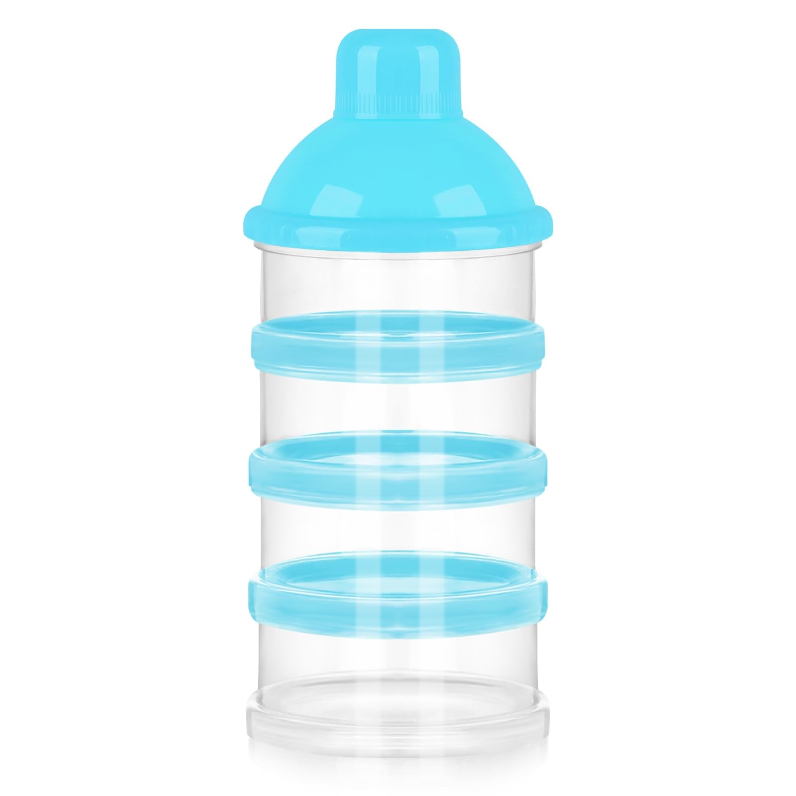 Accmor formula dispenser with four compartments, stacked for on-the-go feeding portions.