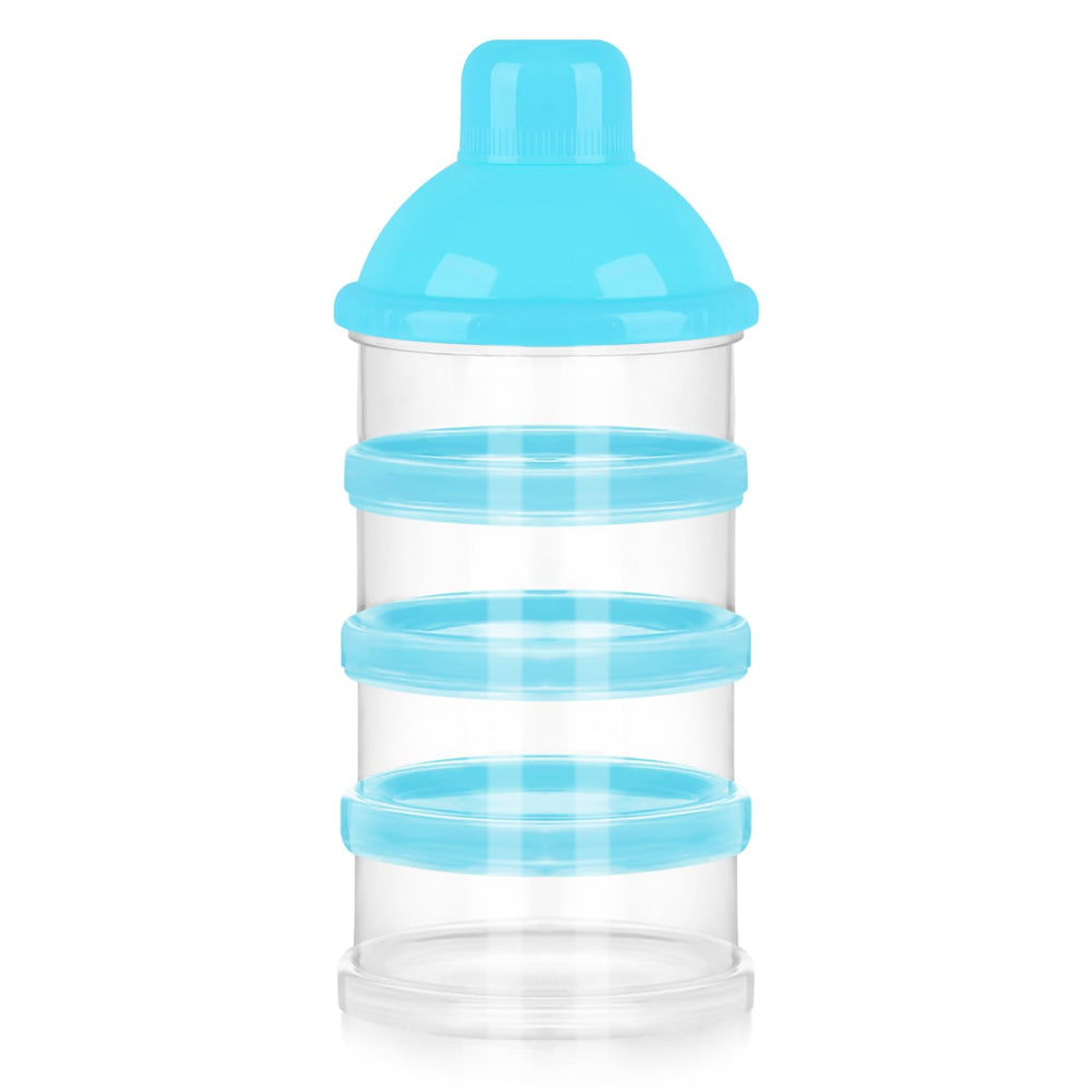 Accmor formula dispenser with four compartments, stacked for on-the-go feeding portions.