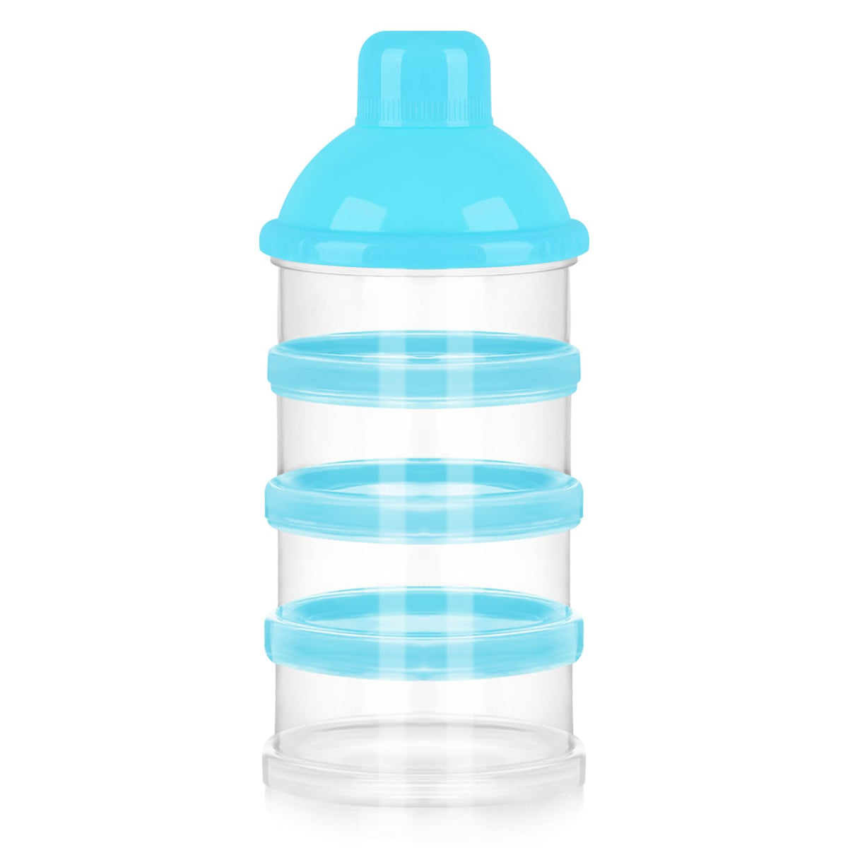 Accmor formula dispenser with four compartments, stacked for on-the-go feeding portions.