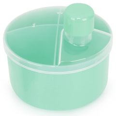 Accmor formula dispenser on the go with four secure compartments for travel.