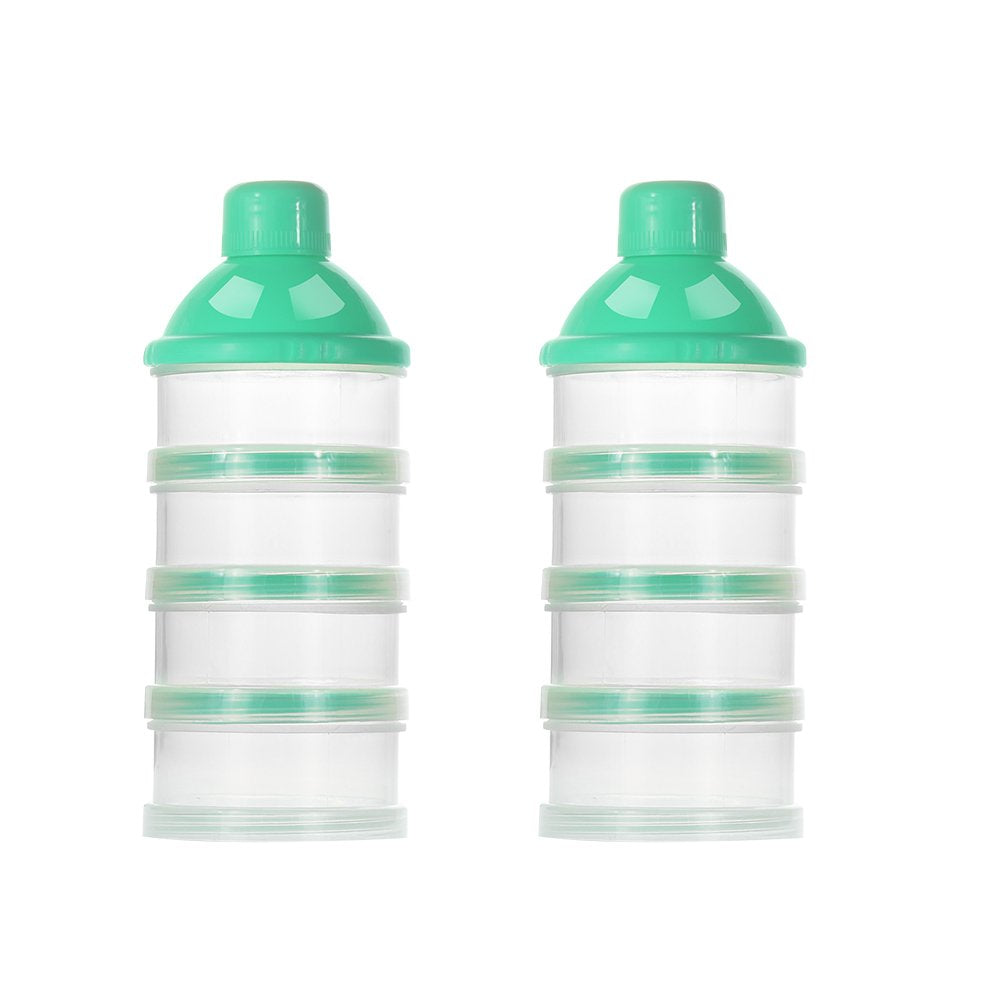 Accmor formula dispenser on the go with four compartments for organized travel feeding