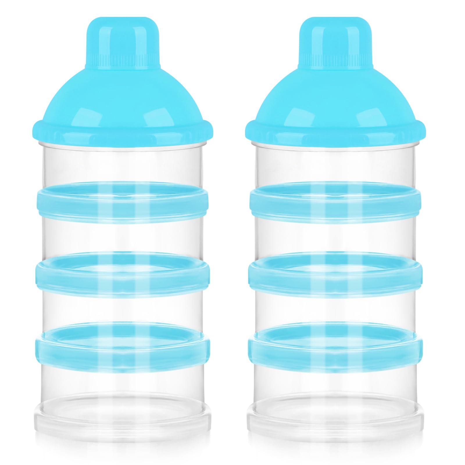 Accmor formula dispenser on the go showing four independent compartments for pre-measured portions