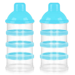 Accmor formula dispenser on the go showing four independent compartments for pre-measured portions