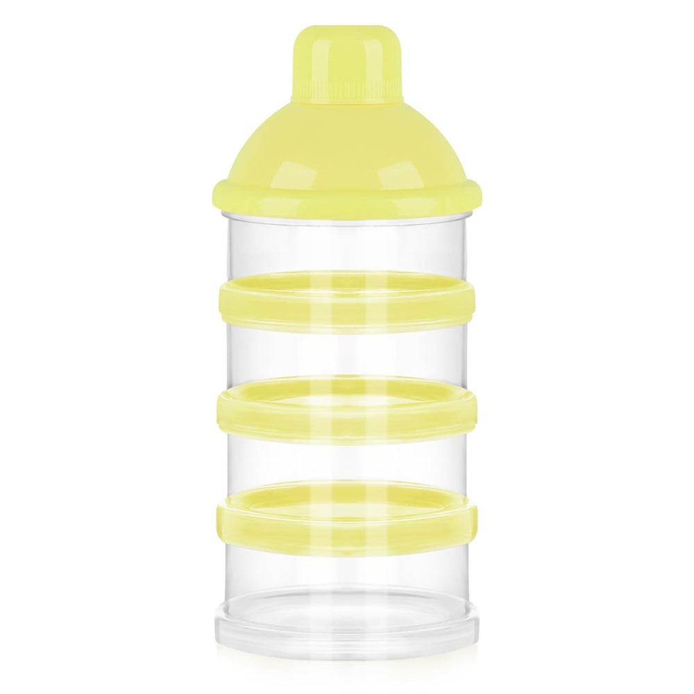 Accmor formula dispenser on the go four-compartment setup for travel portions.
