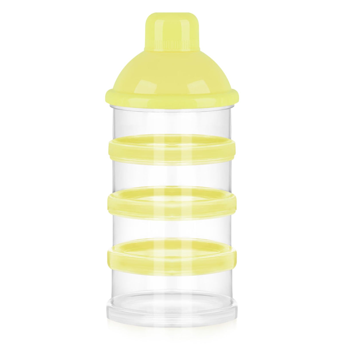Accmor formula dispenser on the go four-compartment setup for travel portions.