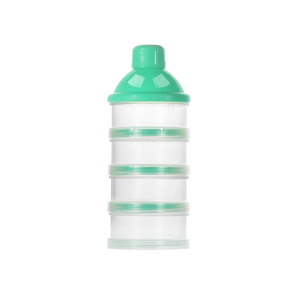 Accmor formula dispenser on-the-go with four compartments for organized travel formula.