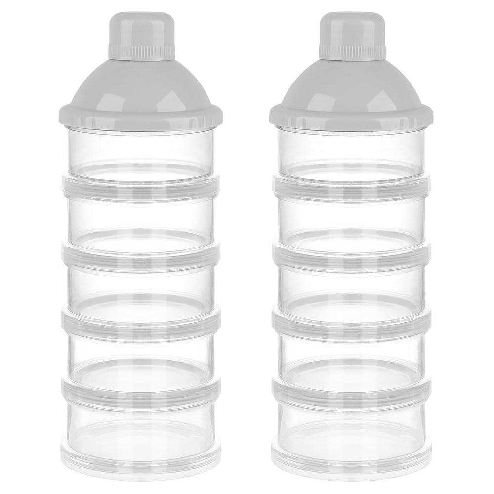 Accmor formula dispenser on the go with five compartments for easy travel prep.