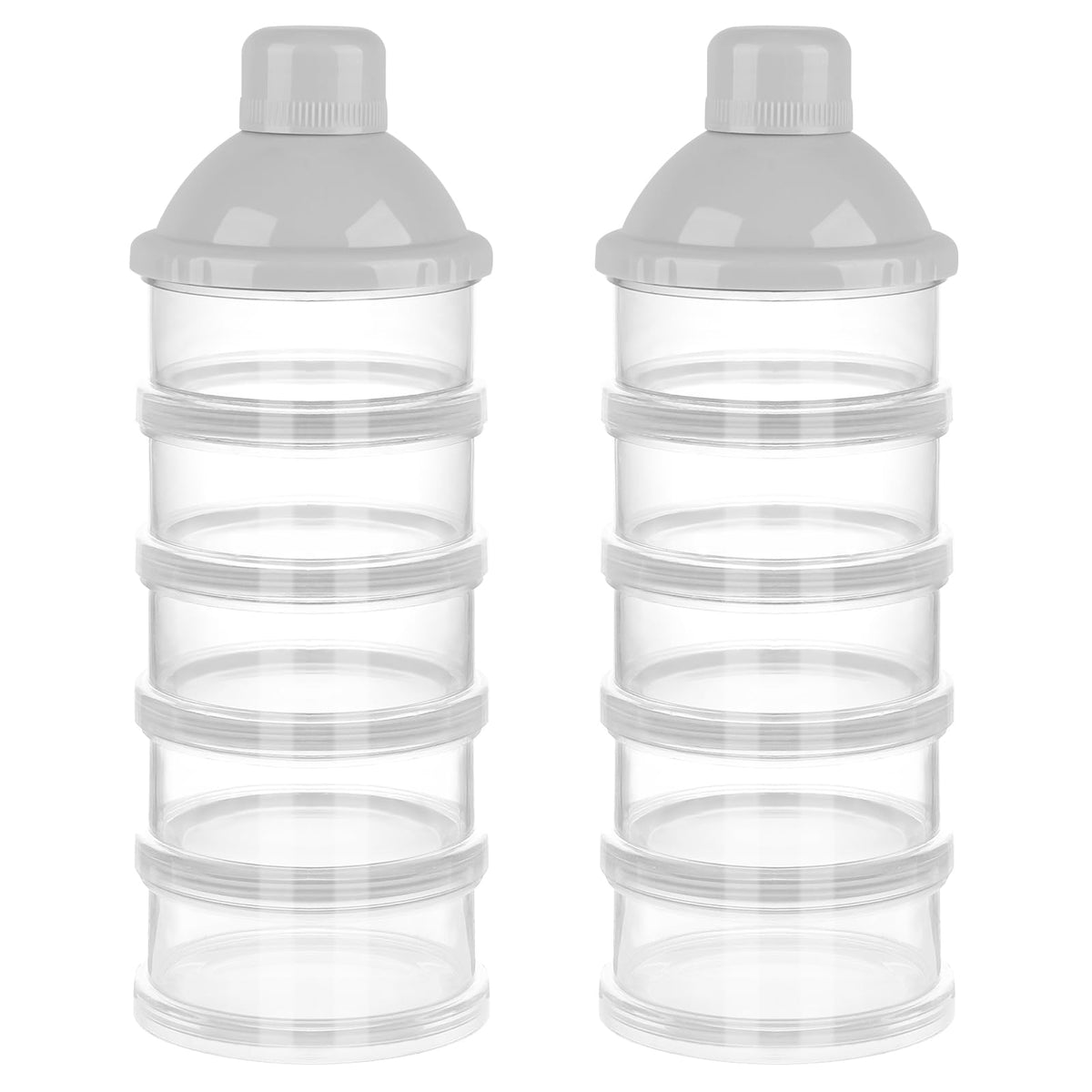 Accmor formula dispenser on the go with five compartments for easy travel prep.
