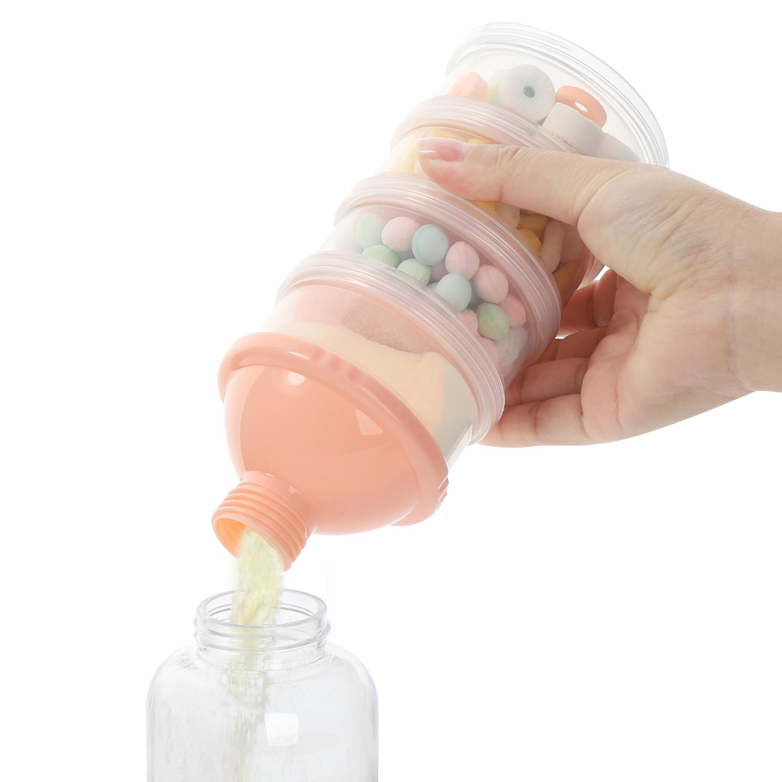 Accmor Formula Dispenser On The Go food-grade PP ensures safe storage of dry foods.
