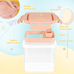 Accmor formula dispenser on the go scoop leveller enabling precise portions.