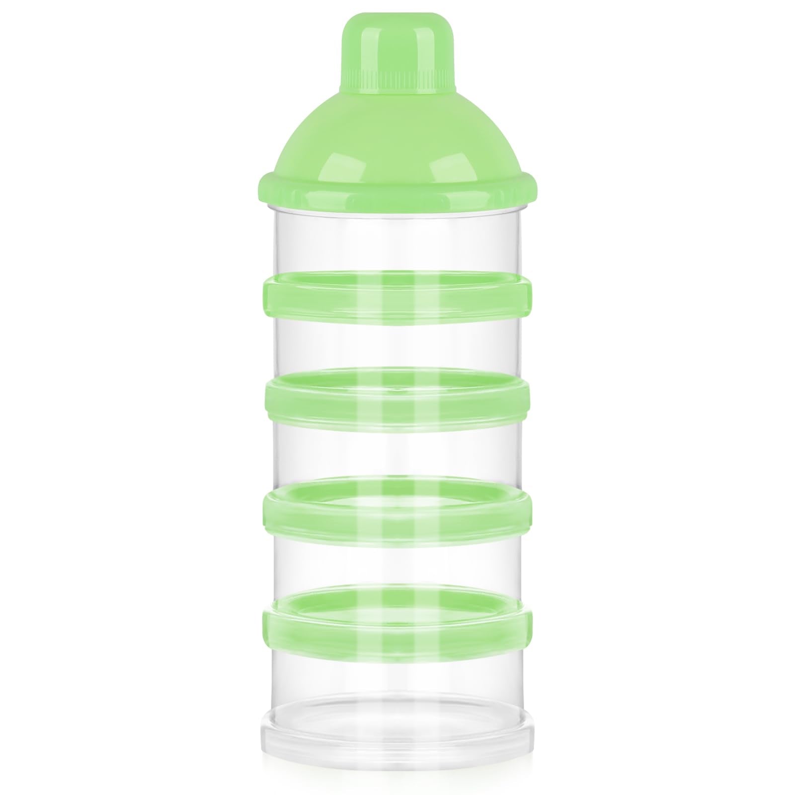 Accmor Formula Dispenser On The Go with stackable five compartments for pre-measured servings on-the-go meals