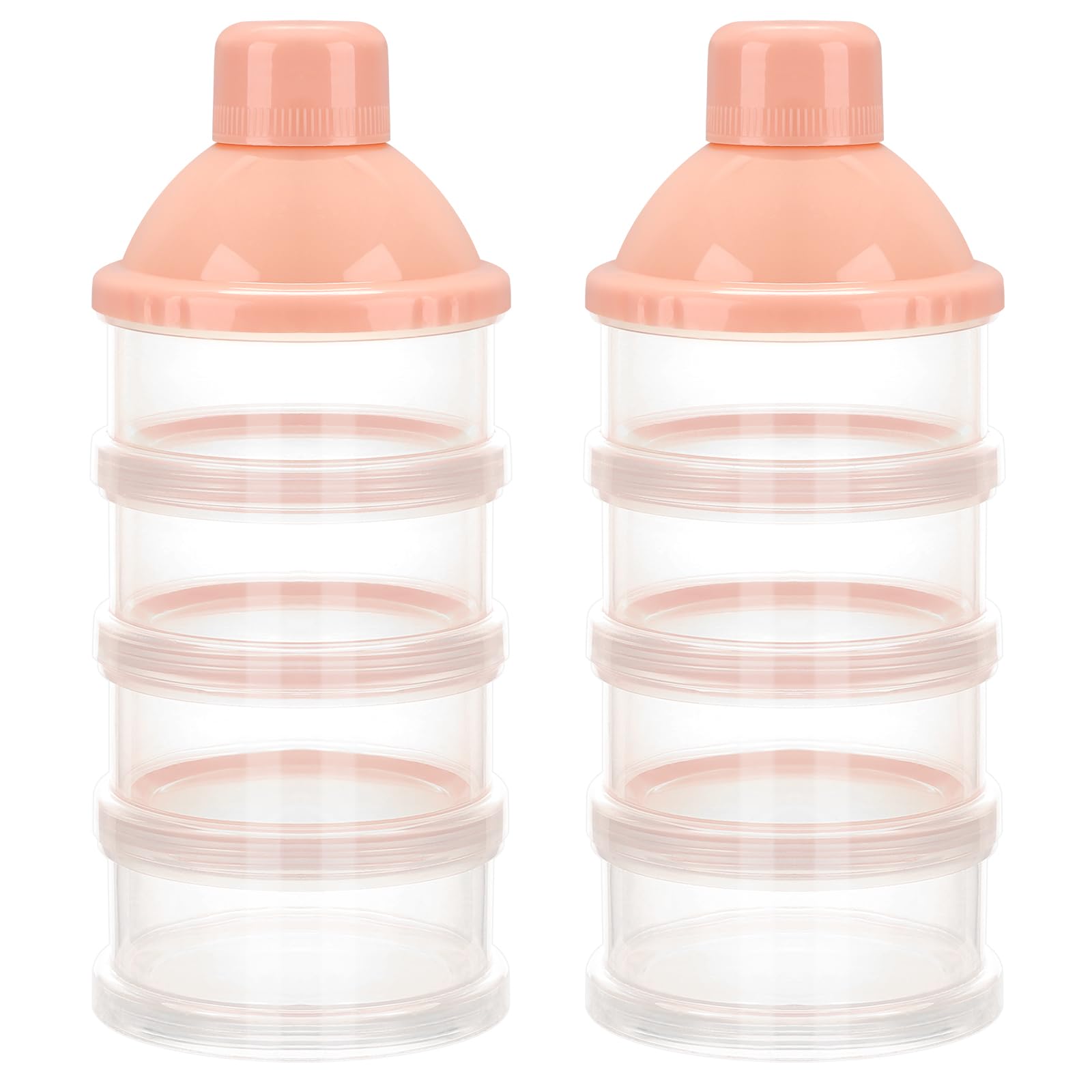 Accmor Formula Dispenser On The Go stackable compartments keep portions organized for travel.