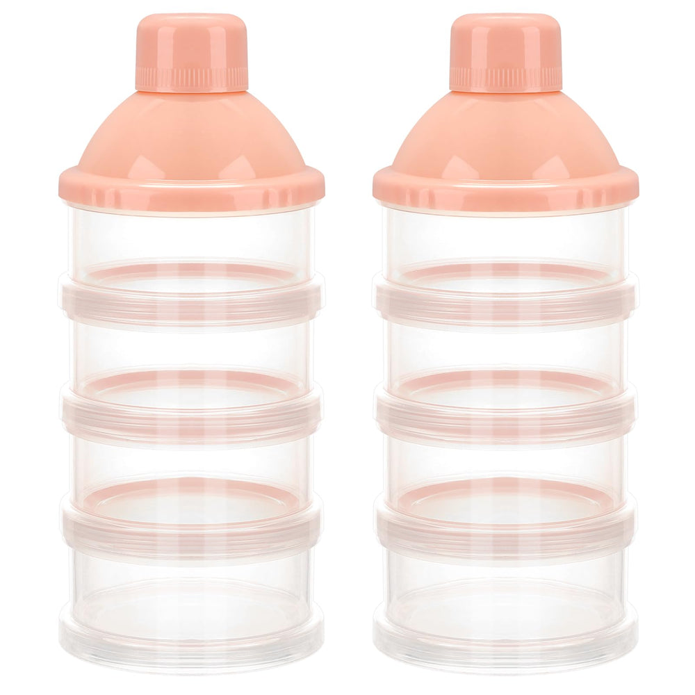 Accmor Formula Dispenser On The Go stackable compartments keep portions organized for travel.