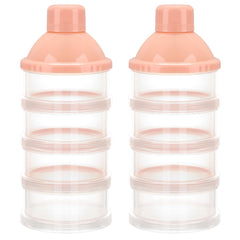 Accmor Formula Dispenser On The Go stackable compartments keep portions organized for travel.