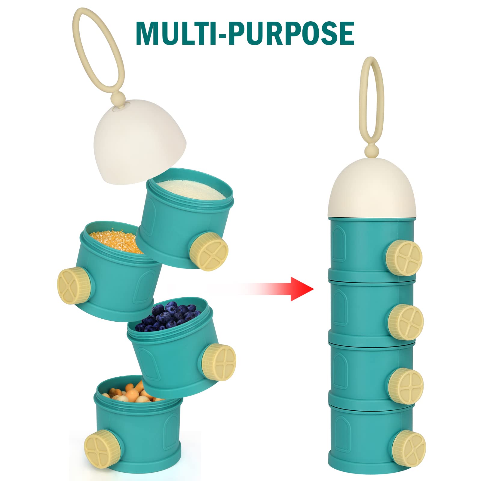 Accmor portable design ideal for travel and outdoor feeding routines.