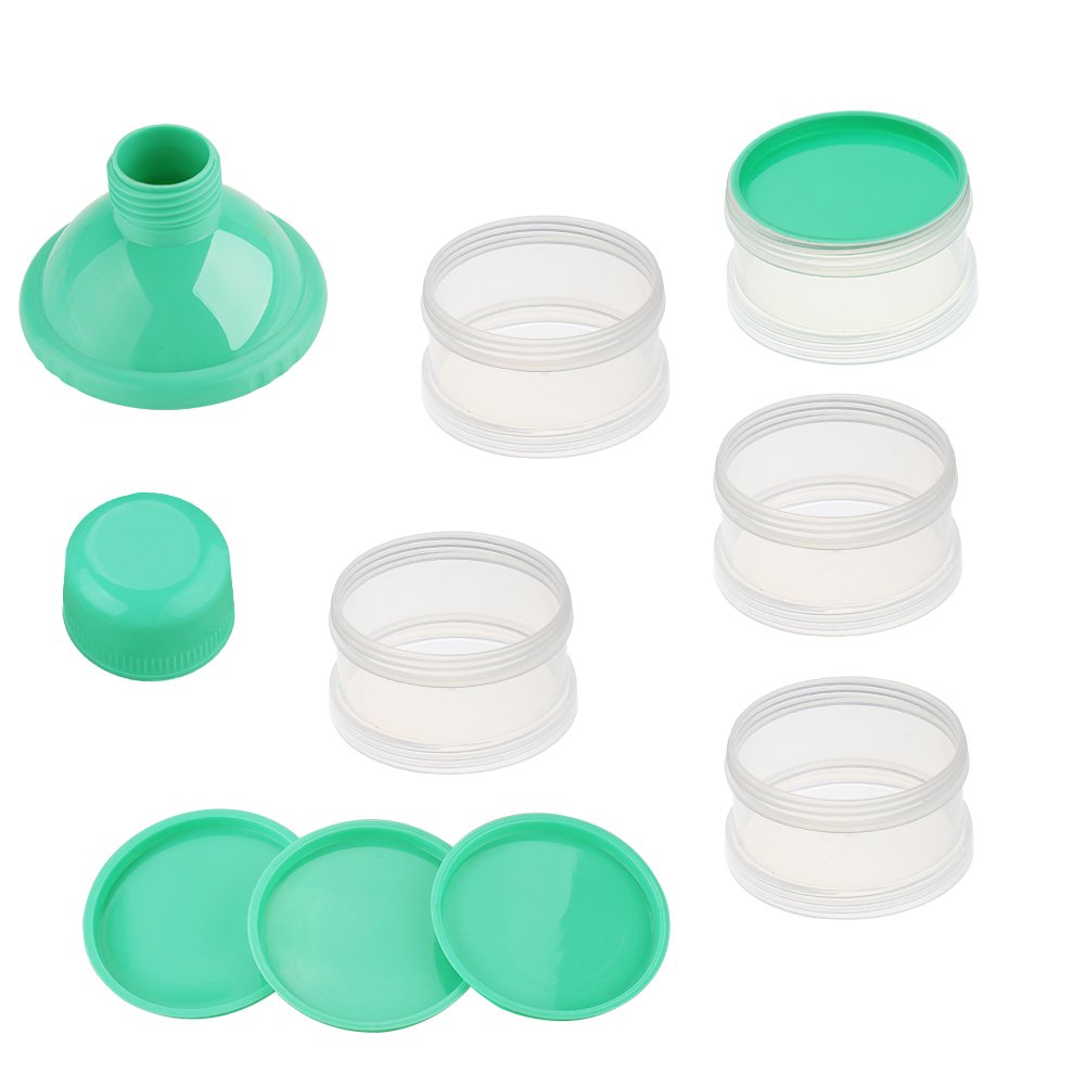Accmor formula dispenser stackable design arranged for pre-measured portions