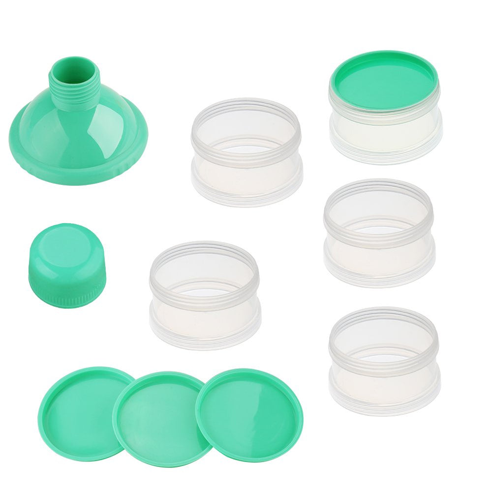 Accmor formula dispenser stackable design arranged for pre-measured portions