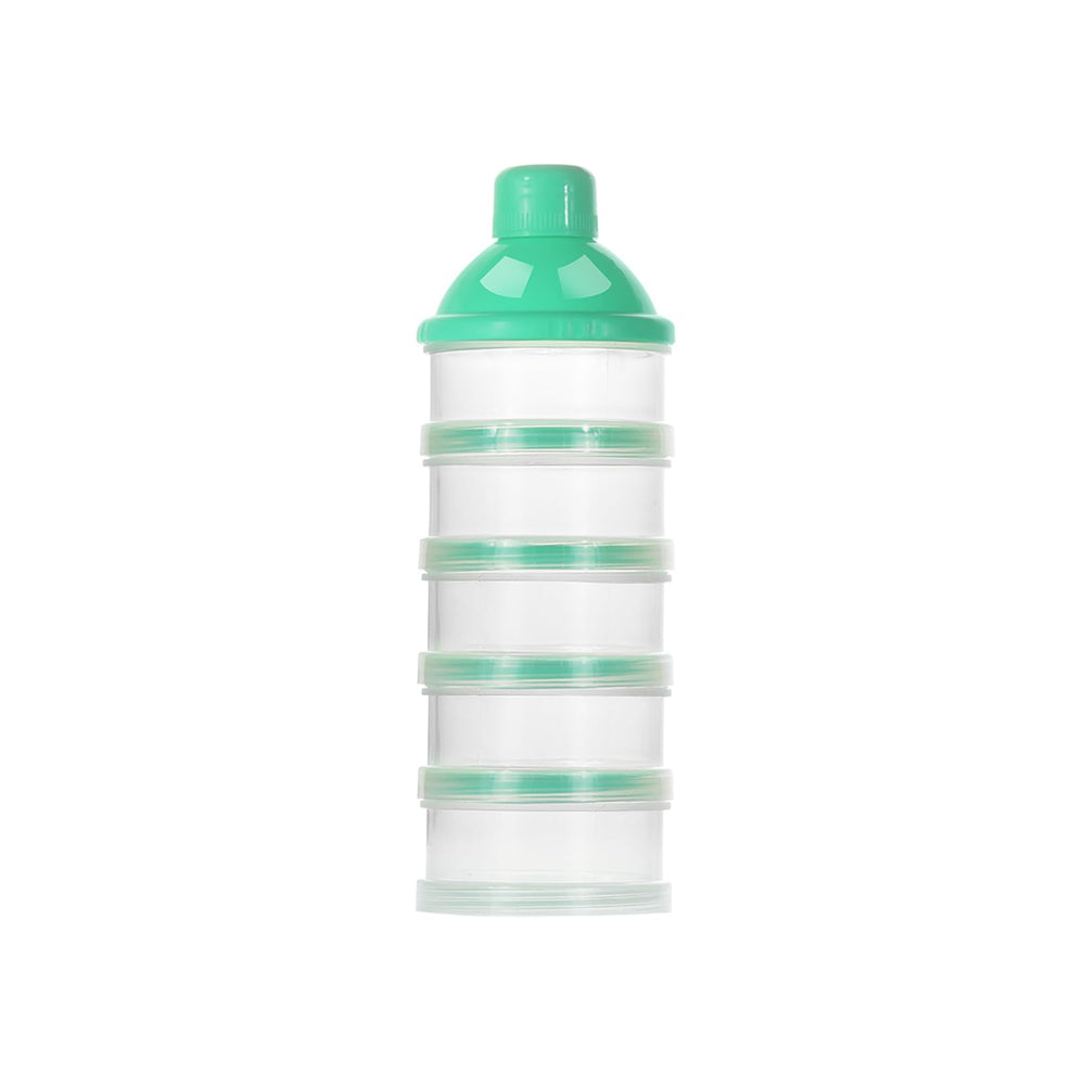 Accmor formula dispenser top view showing five compartments for travel meals